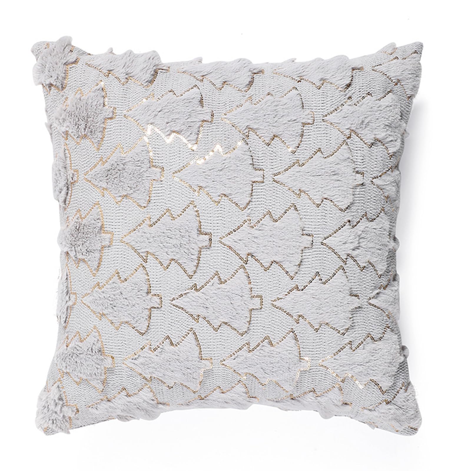 Kalttoy Light Grey Pillow Covers 18X18inch Throw Cushions Case Christmas Pillow Covers For Seasonal Sofa Decors Couch Accessories Pillowcases
