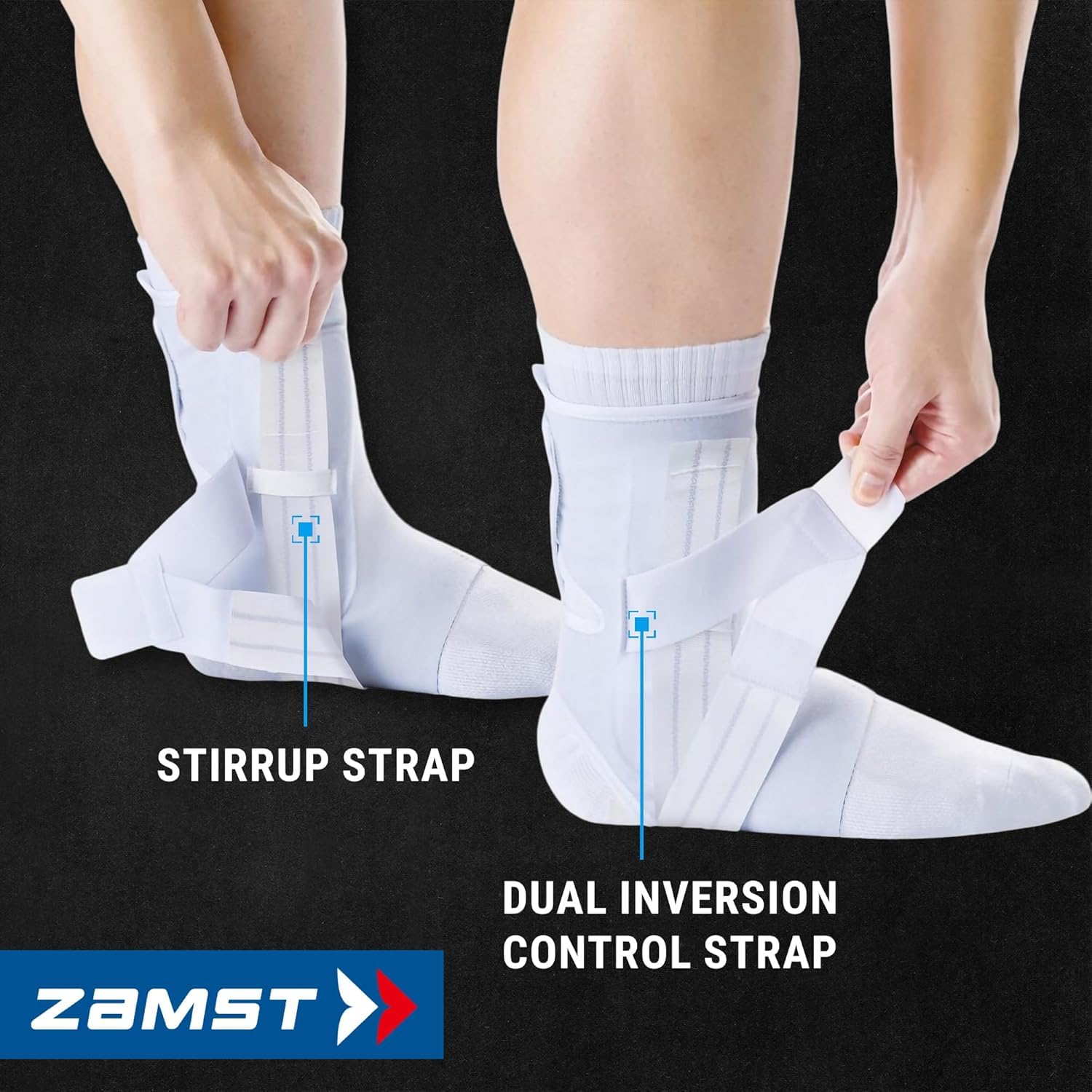 Amazon.co.jp: Zamst A1 スポーツ用ホワイトアンクルブレース - 通気性