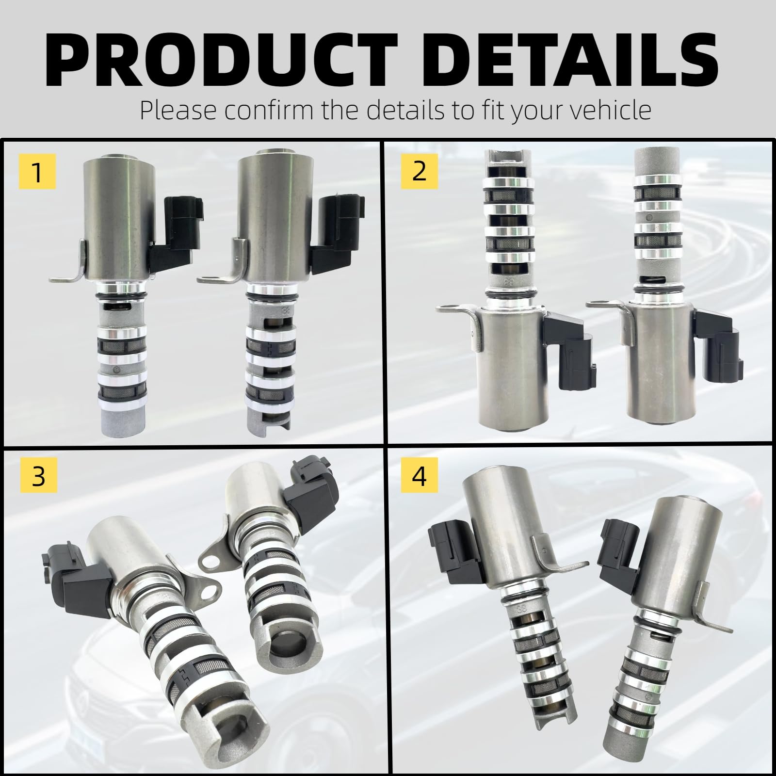 Solenoide de sincronización de válvula variable de motor VVT de escape compatible con 07-13 ALTIMA 09-14 MAXIMA 09-14 MURANO 13-14 Pathfinder 11-14 QUEST 14 QX60 QX70 3.5L 3.7L 2.5L