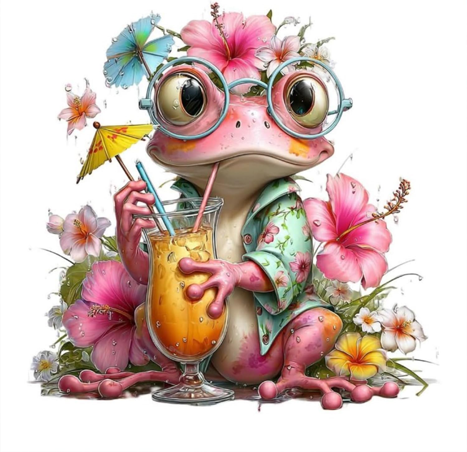 Anuver Diamond Painting Kits for Adults Frog, Round Diamond Art Kits for Beginners, 5D DIY Full Drill Crystal Gem Painting Kits for Home Wall Decor 12x12Inch, Animal