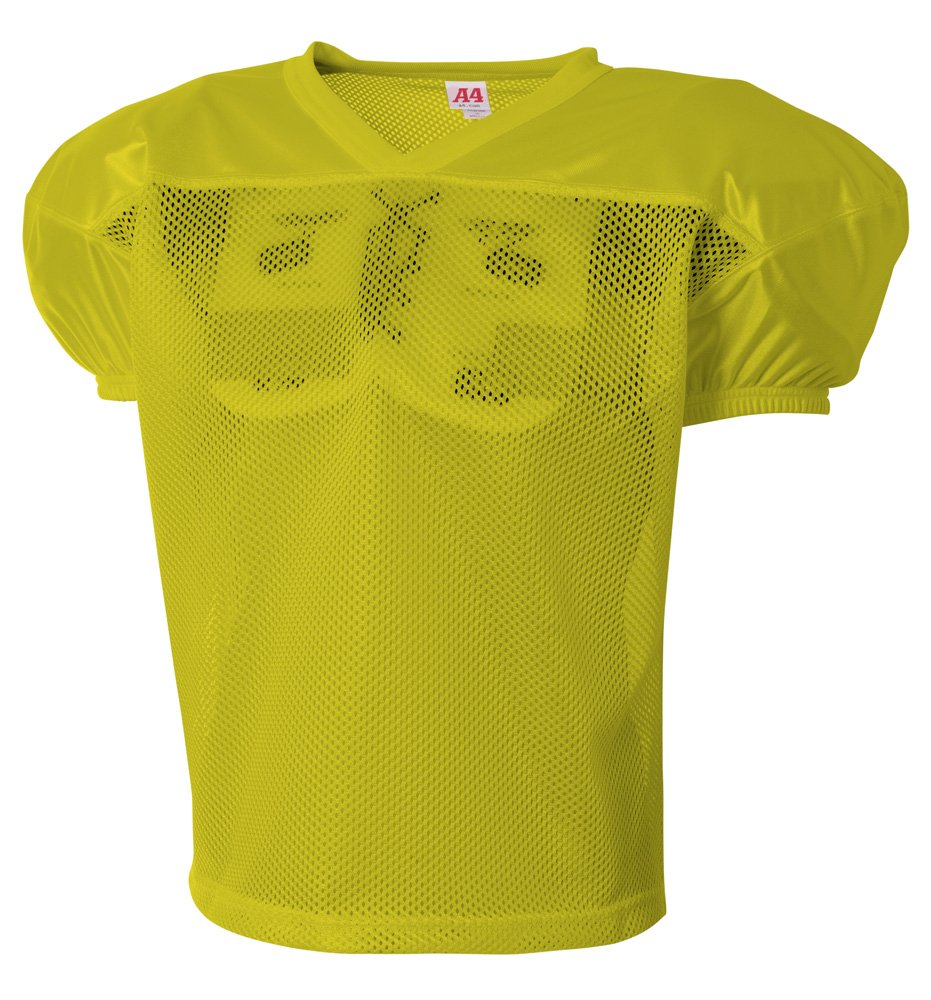 A4 Youth Drills Polyester Mesh Practice Jersey S/M GOLD