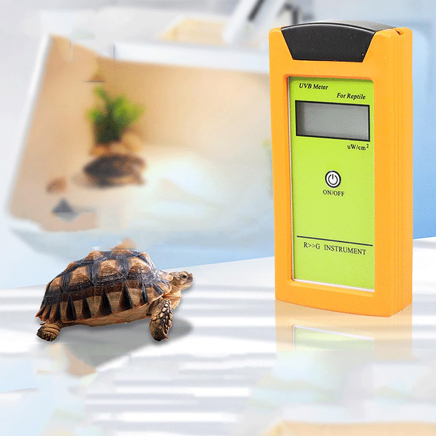 Medidor de lámpara UVB para Reptiles, probador UVB para lámpara de Calor para Reptiles con Pantalla Digital de 2 Pulgadas, Sensor UVB, para Pruebas diarias de UVC de Varias Luces para Reptiles