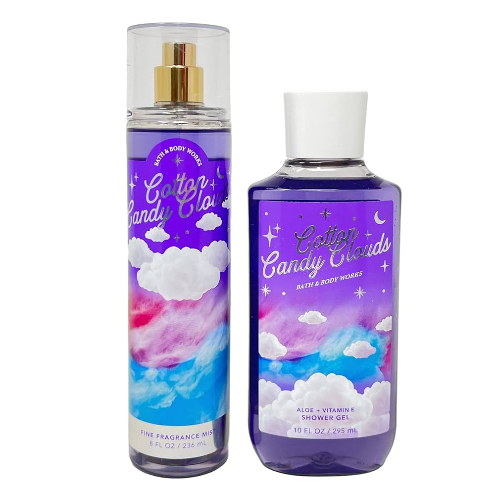 【Cotton Candy Cloud】Bath&bodyworks ミスト4本 BATH & BODY WORKS COTTON CANDY CLOUDS FRAGRANCE MIST SPRAY 8