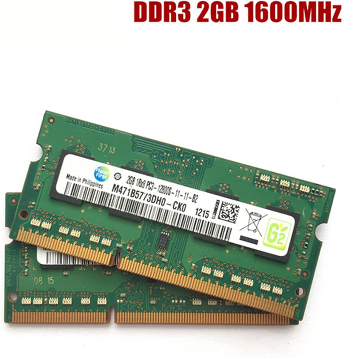 Computer Memory Card 2GB 1600M Hz DDR3 Single RAM Memory Module for Samsung PC3 Third Generation Laptop Accessories