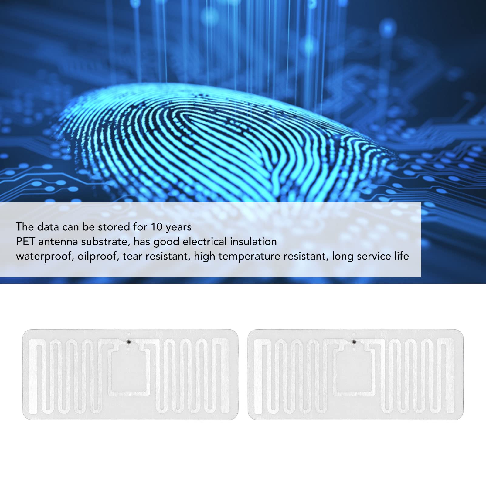 Tag RFID UHF 860-960 MHz KM4Q Chip Etichetta adesiva per tracciamento elettronico RFID, protocollo ISO 18000-6C EPC Classe 1 Gen2