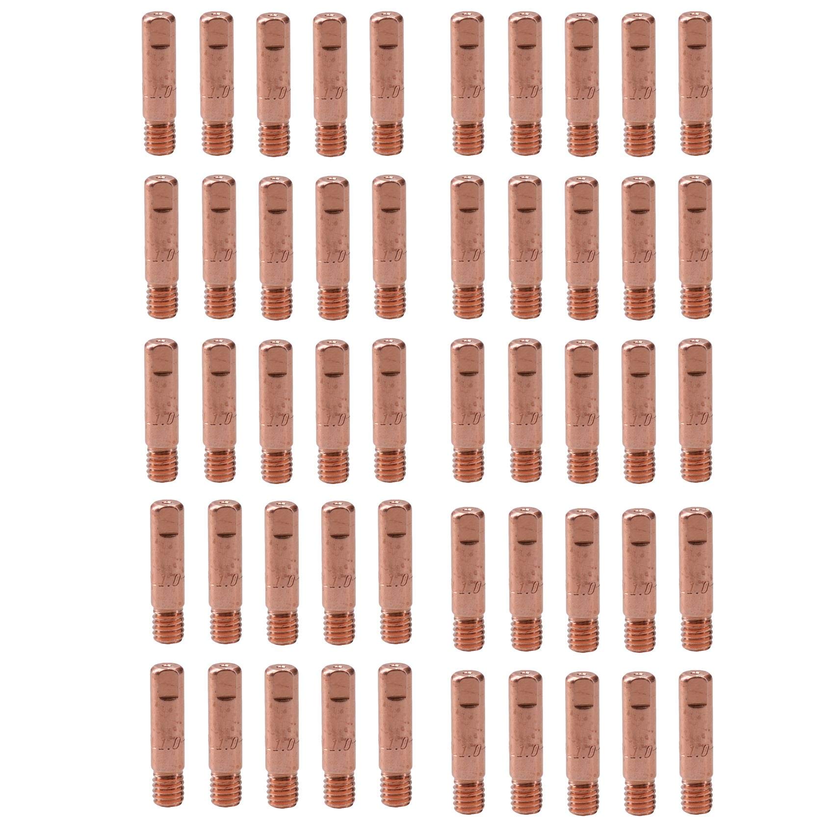 Ab Tools 1.0Mm 1Mm Mig Welding Welder Round Contact Tips For Mb15 Euro Torches 50Pk