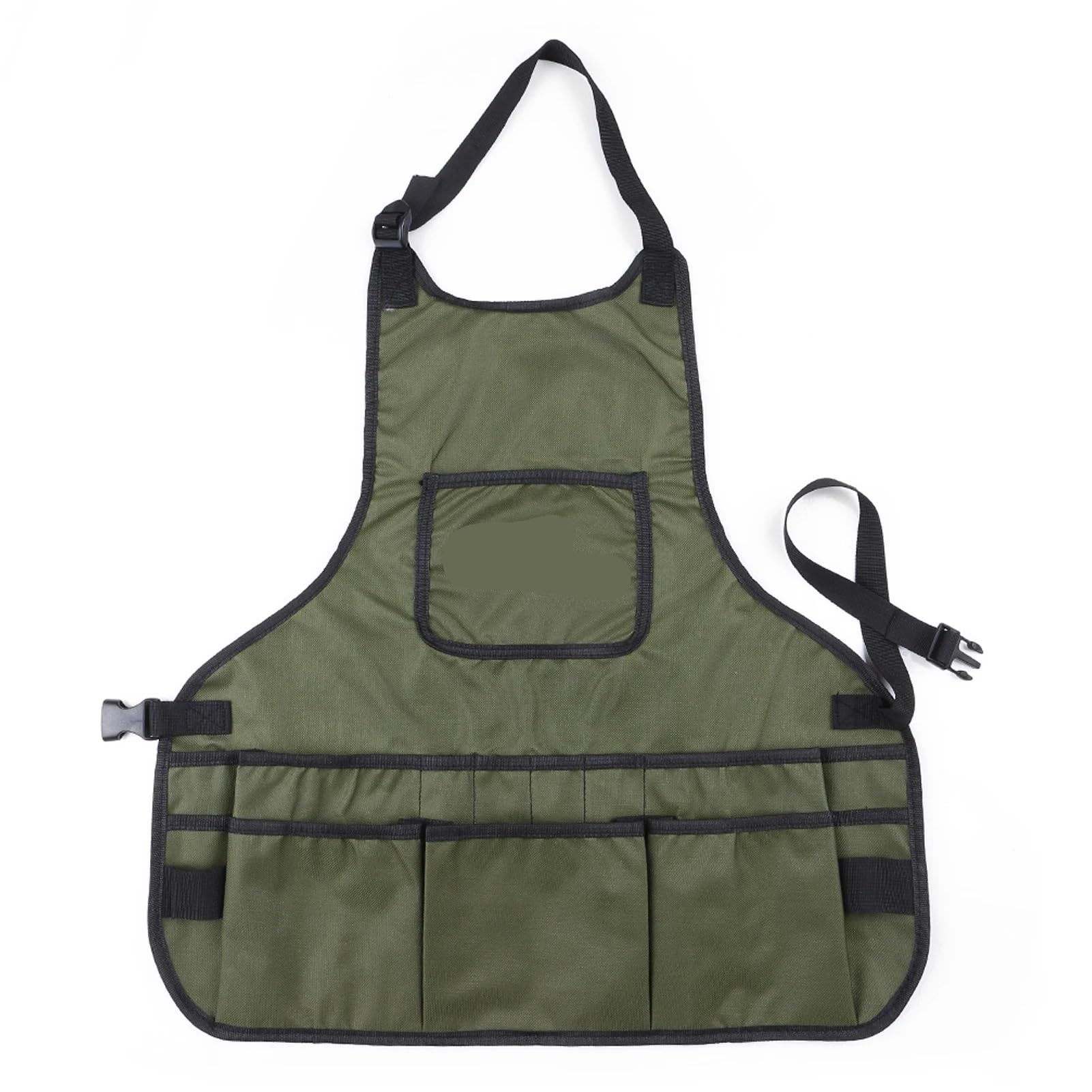 Delantal de Trabajo con Bolsillos Delantal for herramientas de jardinería lona impermeable, bolsa con bolsillos, tamaño ajustable for hombres y mujeres