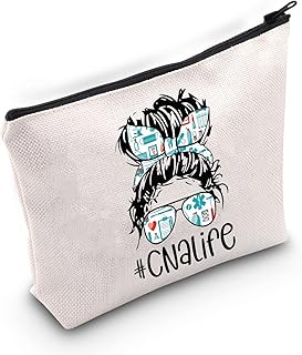 CNA Gift Zipper Bag Certified Nursing Assistant Gifts CNA Graduation Gift CNA Life Makeup Bag Nursing Cosmetic Bag (CNA life)