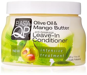 ELASTA QP Olive & Mango Butter Leave In Conditioner 15oz, 15 Oz 597150