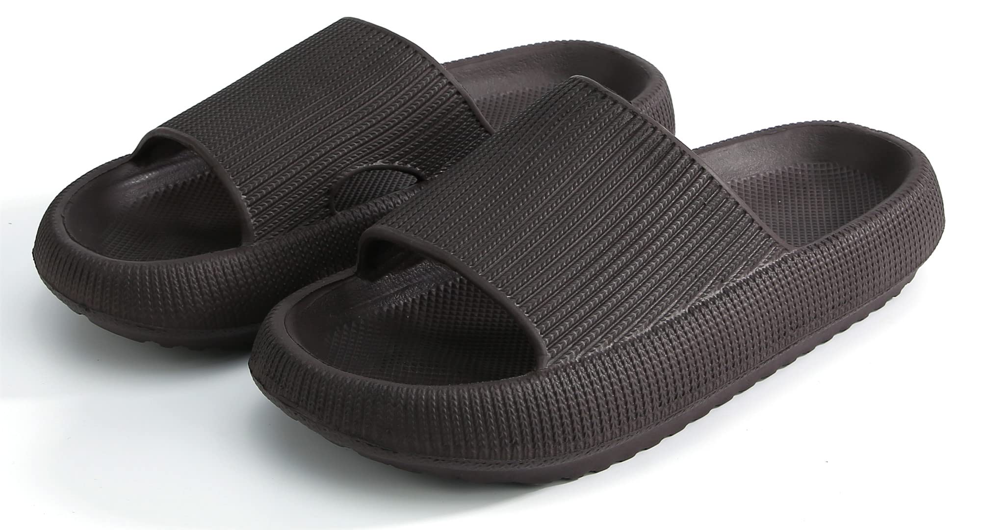 Sharllen Cloud Slides for Boys &amp; Girls - Non-Slip House Slippers for Kids - Beach Slide Sandals in Black, White &amp; Beige
