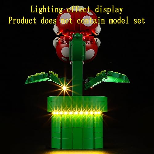 Miniatura 5 de Kit de luz LED compatible con Lego Super Mario Piranha Plant 71426 (juego de modelos no incluidos)