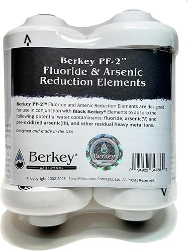 Miniatura 2 de Berkey Auténticos elementos de reducción de flúor y arsénico Berkey PF-2 (juego de 4 elementos)