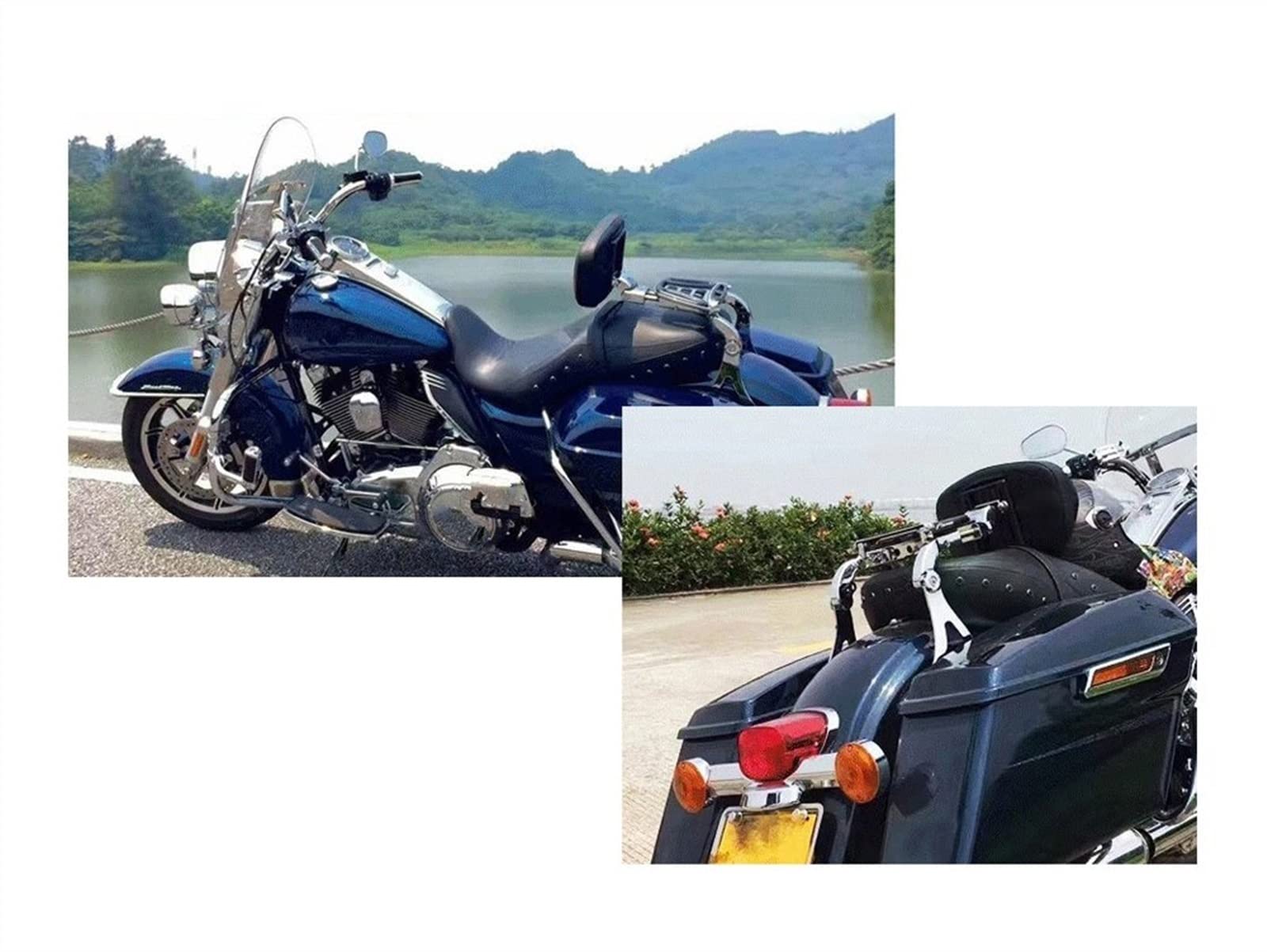 NINOMA Schienale del Sedile del Conducente Regolabile Plug-in per Harley Dyna-Softail-Breakout-Sportster XL 883 Touring Road King Coda gobba (Color : 5)
