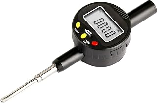 MeterTo Digital Micron Indicator 3 Keys High Precision 0.005mm Micrometer 0-30mm/1inch Resolution 0.001mm/0.00005inch