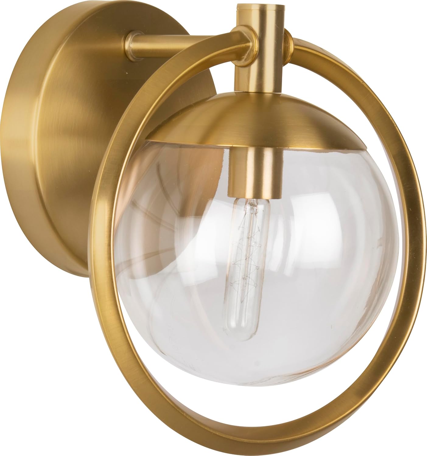 Craftmade 45501-PLN Piltz Vanity Wall Lighting, 1-Light, 40 Watt, Polished Nickel (9"H x 10"W)