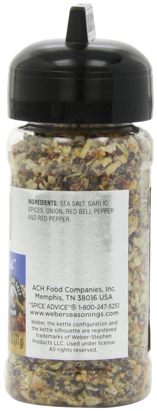 Weber Grill Seasoning Chicago Steak, 2.5-Ounce (Pack of 6)