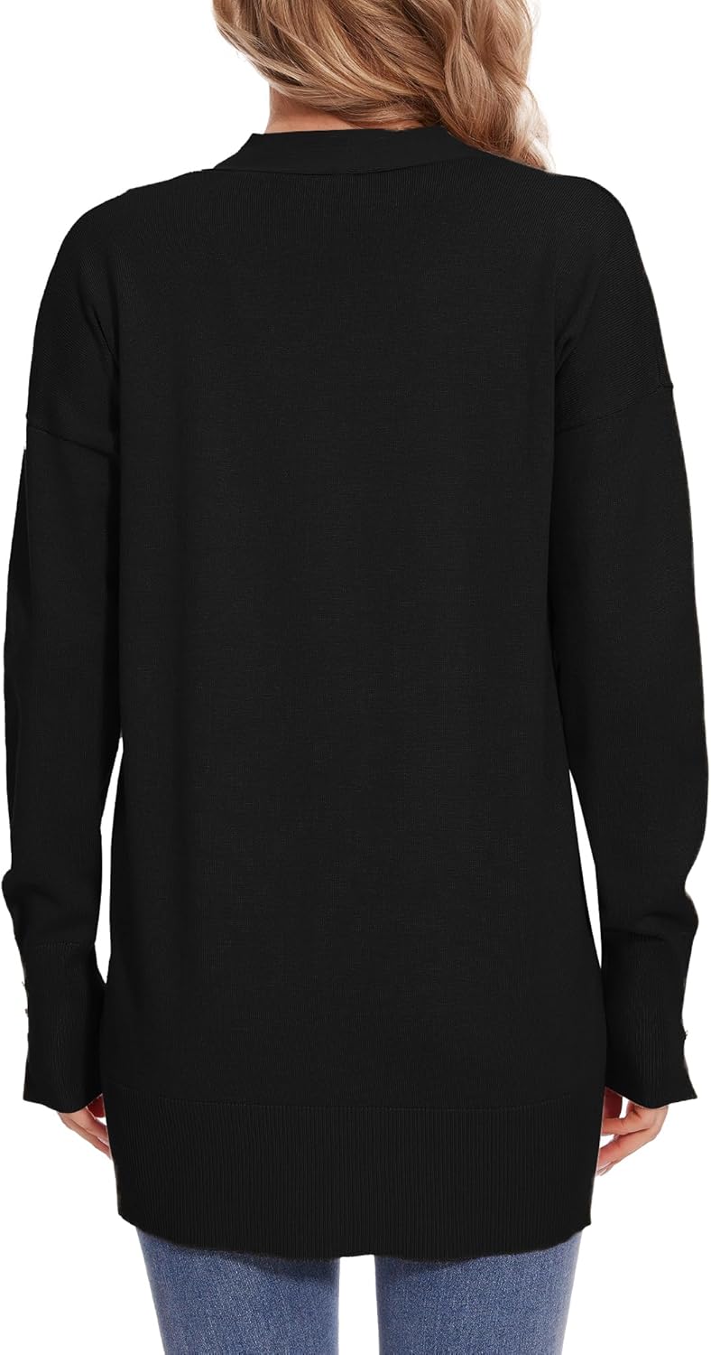 Spicy Sandia Women Cardigan Sweaters Lightweight Open Front Long Sleeve Sweater Coat Dressy Casual Trendy Professional - Image 3