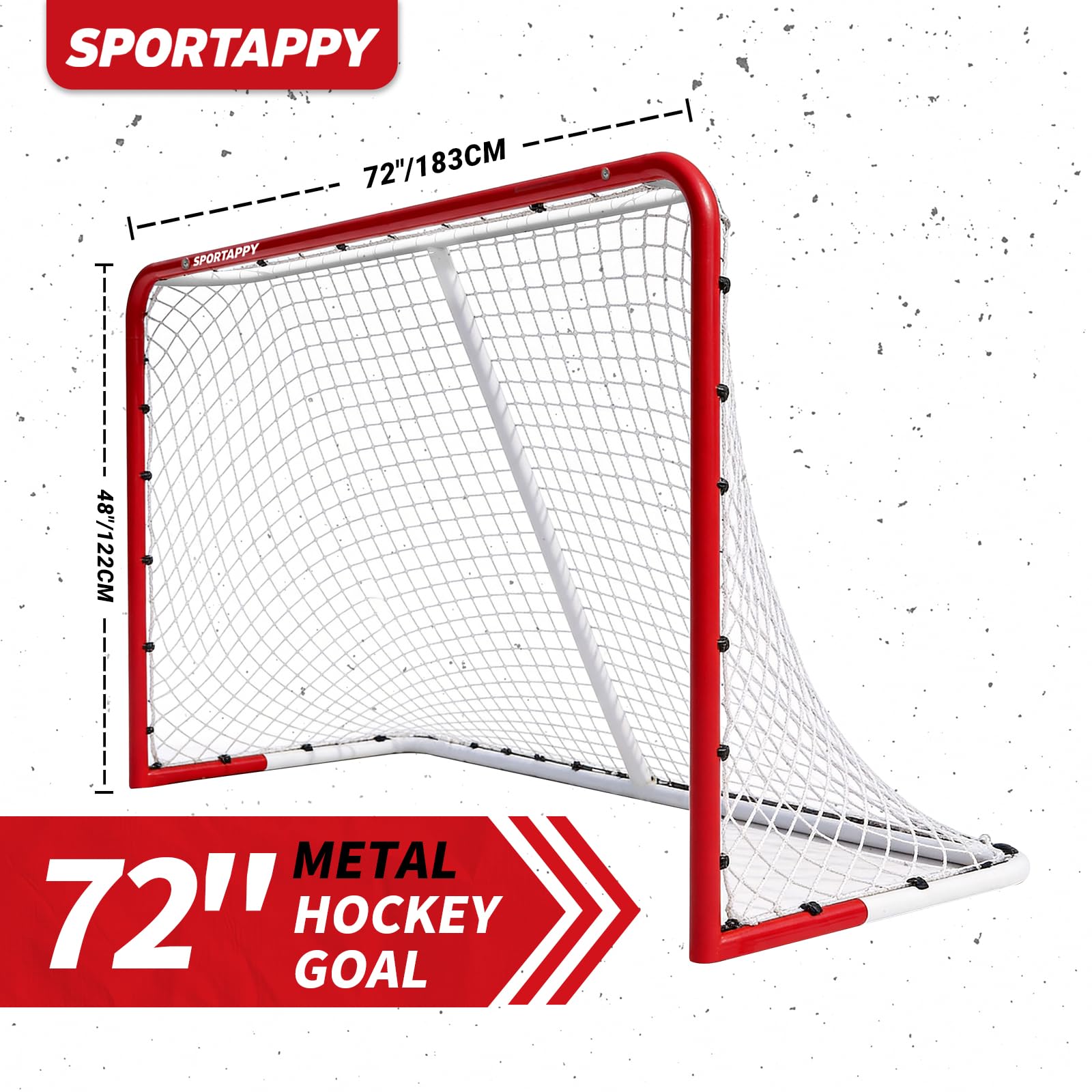 Eishockey Tore 137x112/183x122 cm, Werkzeuglose Montage