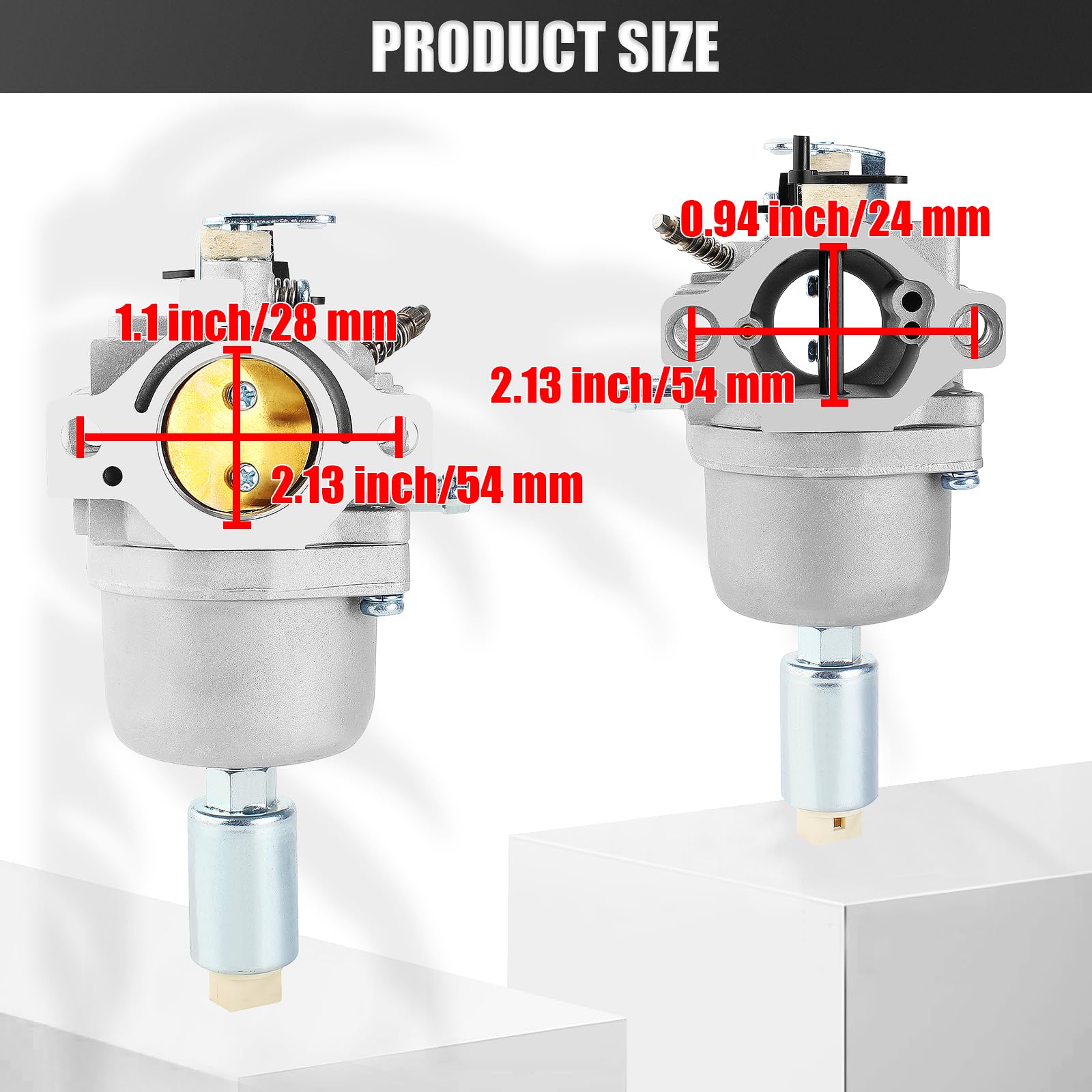 Carburateur Compatible Nikki 21B000 Etc. - Pour Tondeuse 14.5-21HP | Kit Complet Avec Filtre Et Tuyaux