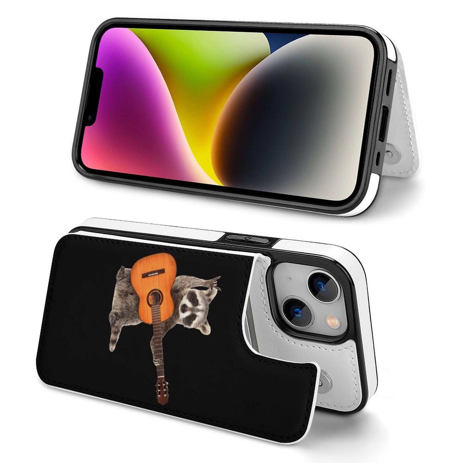 Amazon.co.jp: iPhone 15 Pro ケース 手帳型 ギターを弾いてる