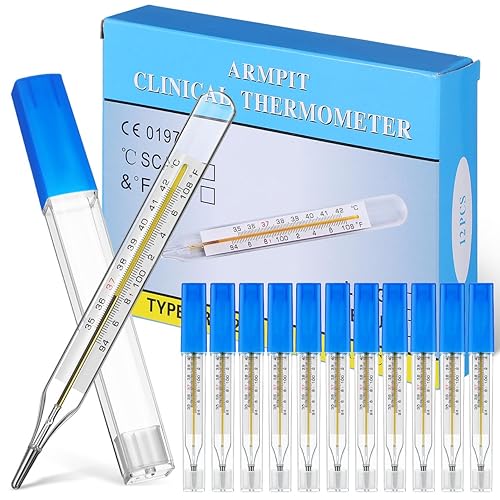 Miniatura 10 de TOYANDONA 5 Piezas de Vidrio para Medición de Temperatura Adulto - Herramientas de Prueba de Temperatura de Uso General, Medición de Temperatura