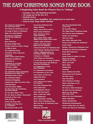 Miniatura 2 de The Easy Christmas Songs Fake Book 100 Songs in the Key of C