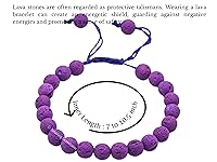 Vista 528 de Amazing Gemstone Yaxaite Bracelet for Women Men's Gifts - Protection Healing Crystal Bracelet - 8mm Gemstone Beaded Adjustable Bracelet Pulseras
