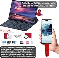 Vista 2 de Unidad Flash USB C de 64GB 3.0 con Puerto Tipo C y Tipo A, Unidades Flash USB C de Almacenamiento y Respaldo para Teléfonos Inteligentes con Función