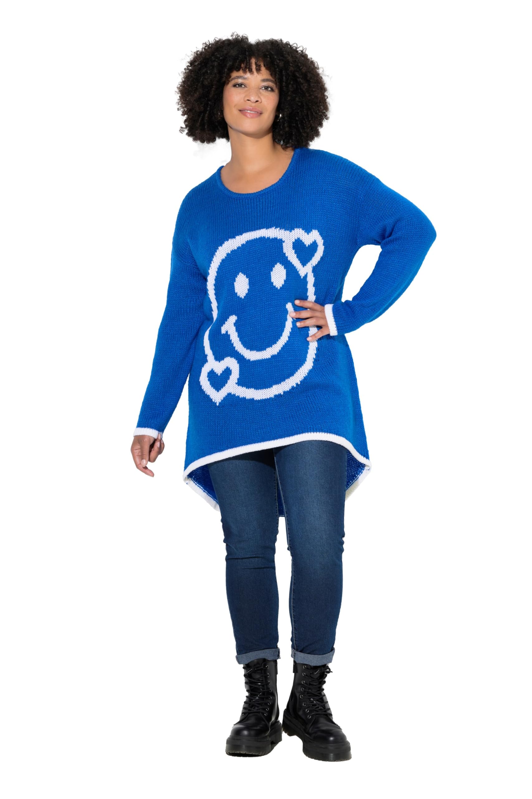 Angel of Style Damen große Größen Übergrößen Plus Size Pullover, A-Linie, Saum hinten länger 845268