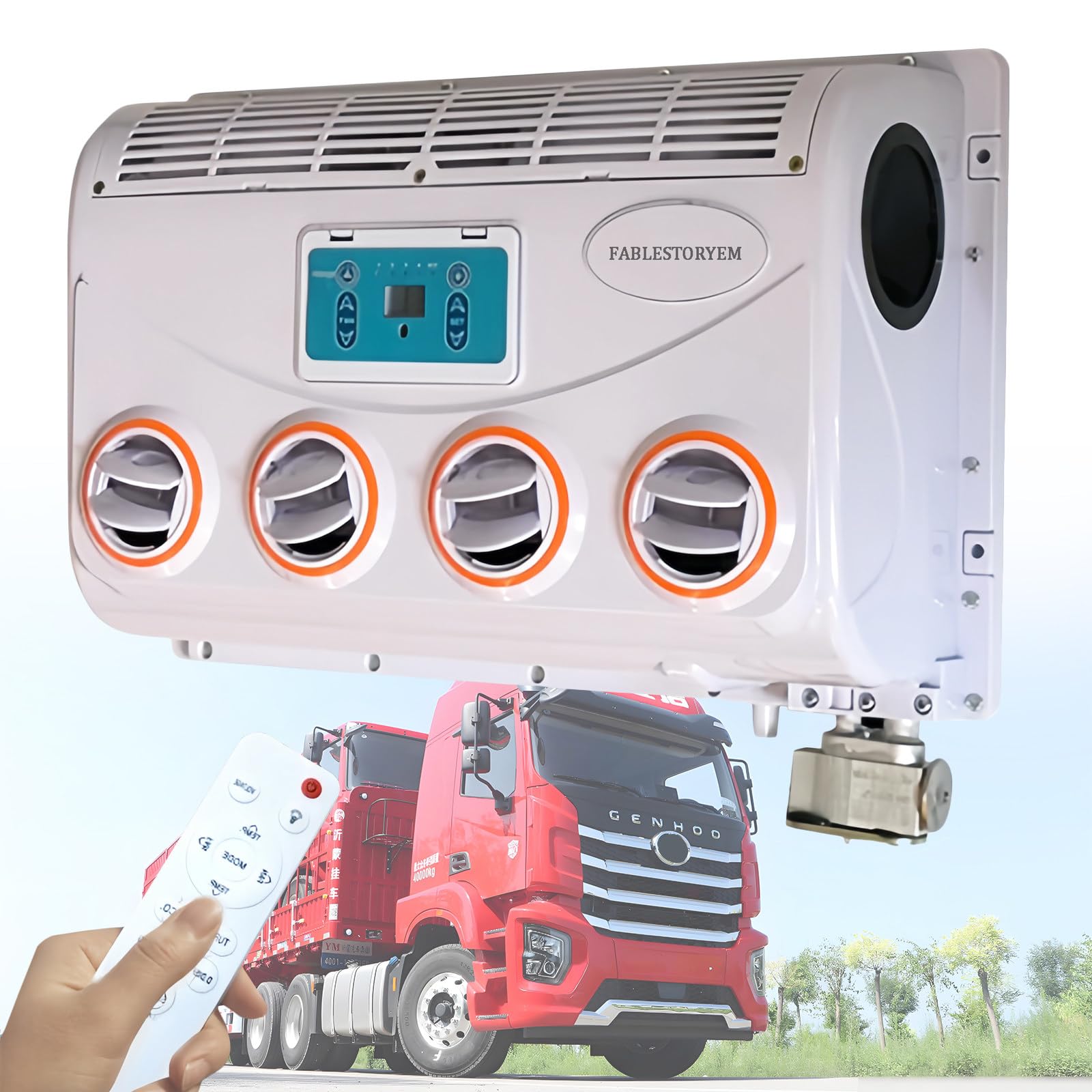 Condizionatore d'aria DC portatile per camper e camion - Leggero, facile da installare, soluzione di raffreddamento ad alta efficienza energetica