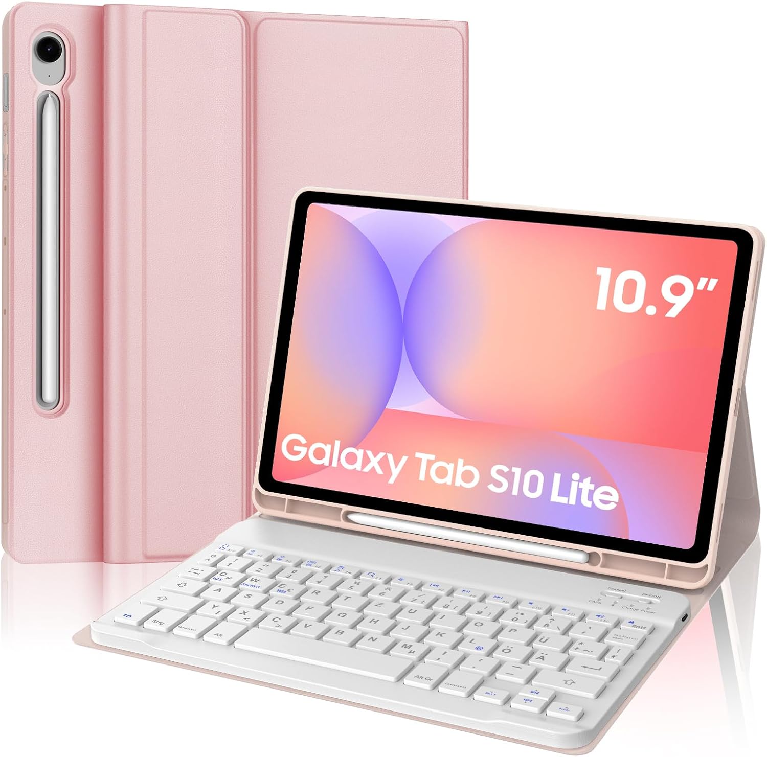 Keyboard Case for Samsung Galaxy Tab S10 Lite/S10 FE/S9FE 10.9 Inch