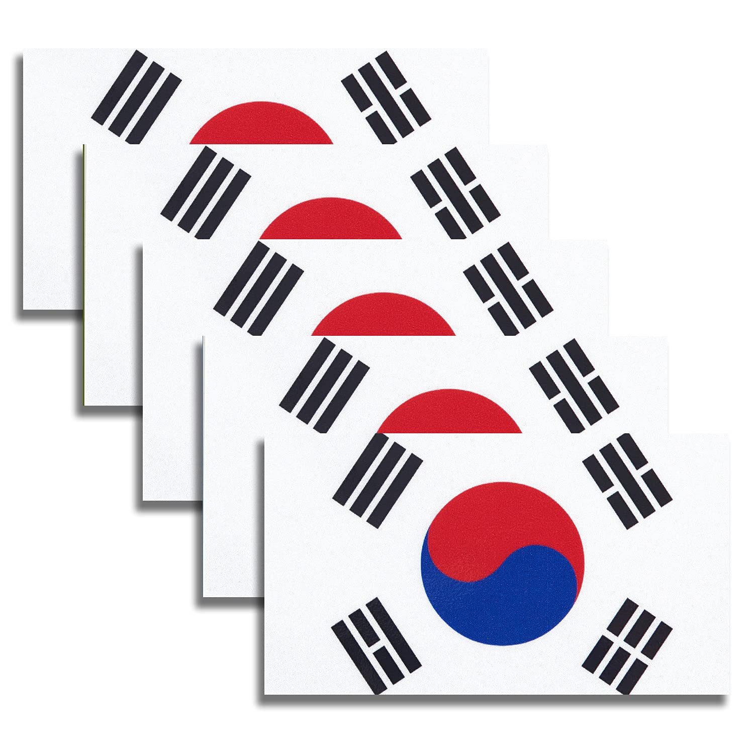 Buy HSQCEZ 5 Pcs Korea Vinyl Decal , Korean Decal Sticker, Korean Stickers for Vehicles Car