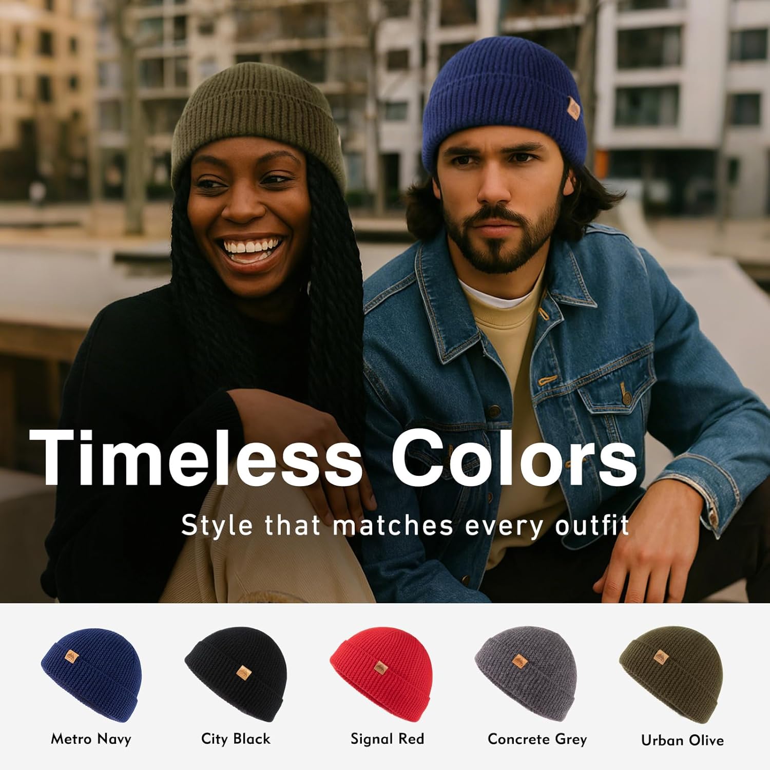 TOP-EX PolarWool™ 100% Merino Wool Fisherman Beanie Hat | Soft Single Layer Warm Short Sailor Trawler Cap for Men Women - Image 6