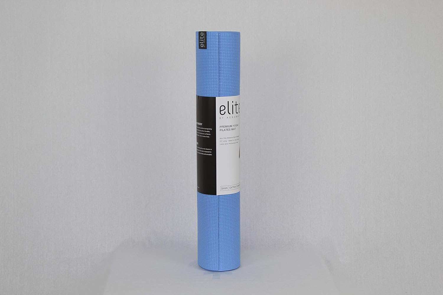 Aeromat Elite Yoga Pilates Mat 5 mm thick (24 x 72) for Yoga or Pilates Practice, General Exercises