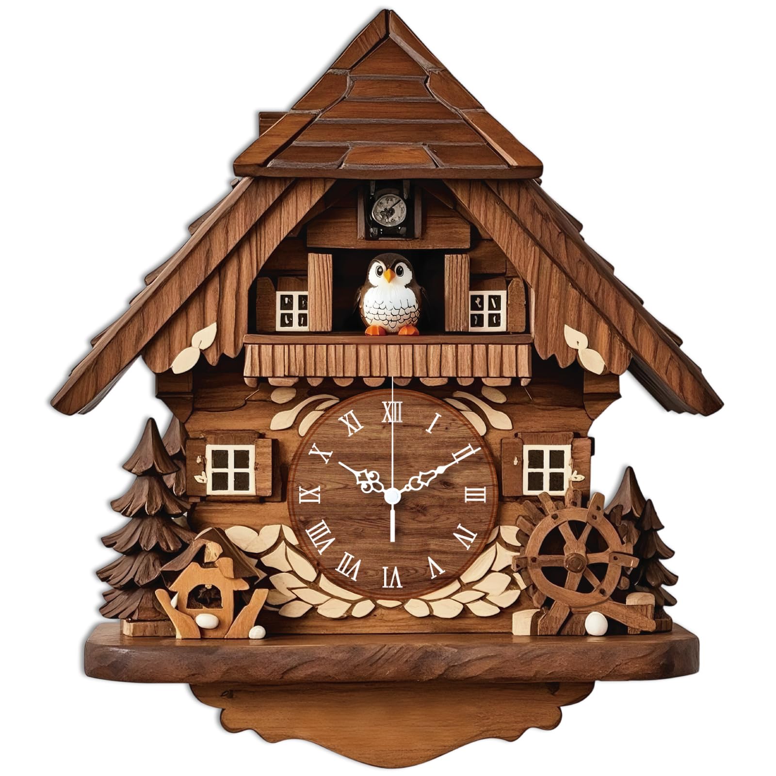 Horloge murale coucou silencieuse pour éliminer le tic-tac