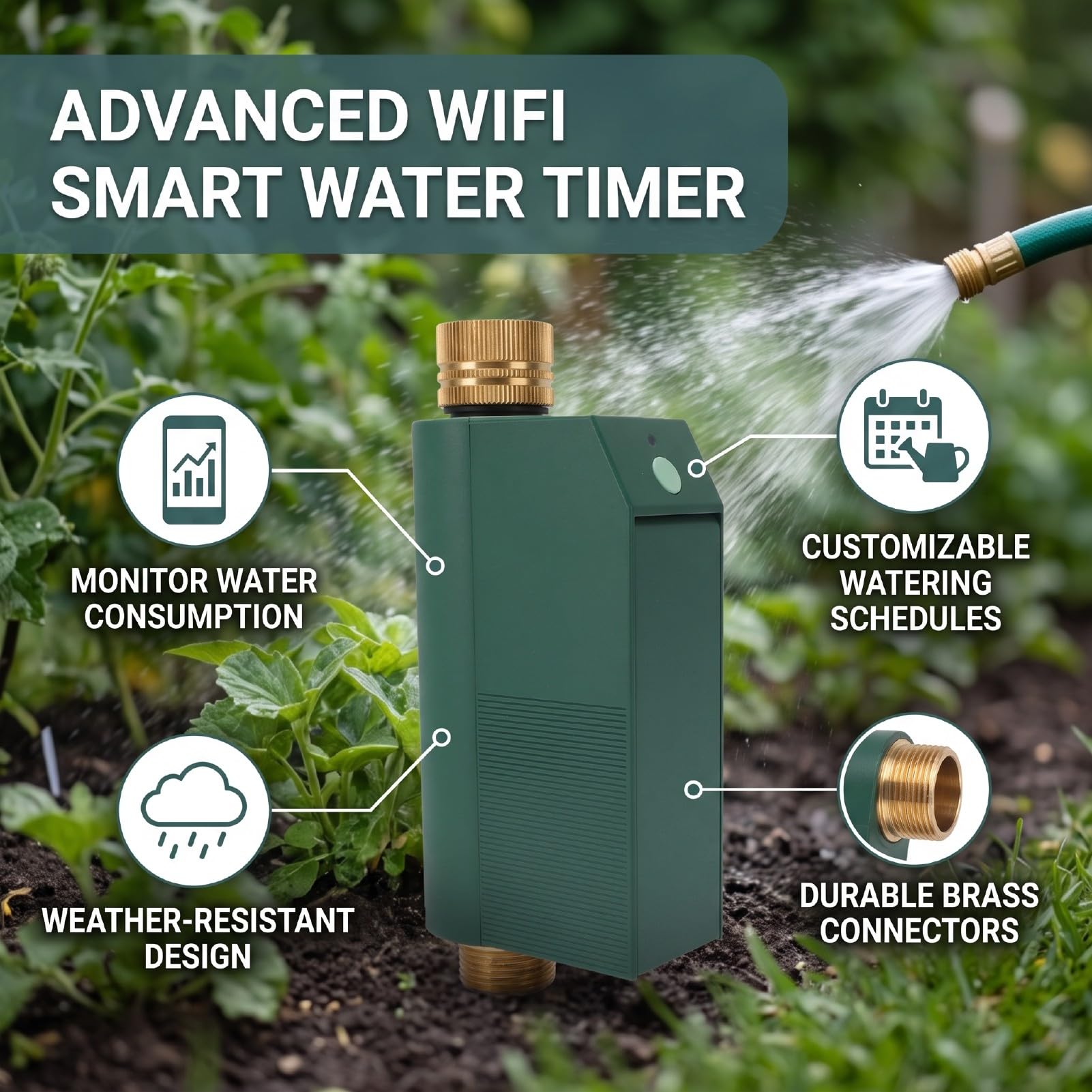 YWBL-WH Timer Wody WiFi, Sterowanie Głosowe w Aplikacji