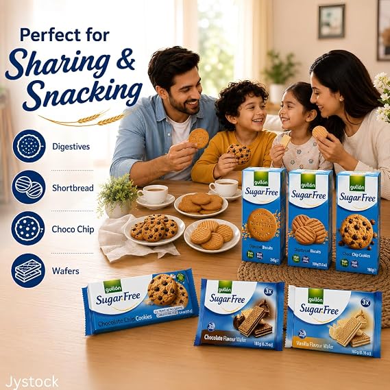 Gullón Sugar Free Digestive Biscuits(Digestive, 3 X 245g)