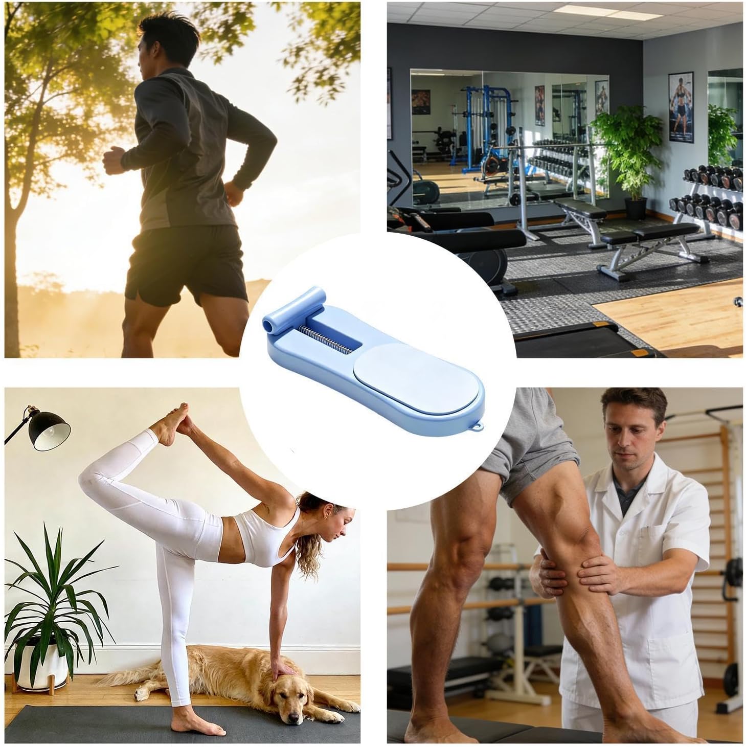Adjustable Foot Arch Trainer, Non Slip Strengthener System, Foot and Ankle Exerciser with Lightweight Sturdy Compact Build Design for Men Women Sports Travel Office Use