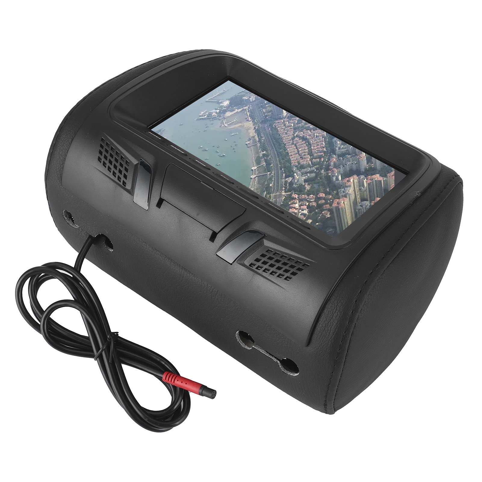 Asiento Trasero del Coche MP5 Reproductor Multimedia Monitor MP5 Reposacabezas Pantalla LCD 7in Soporte USB Amplificador Vehículo Reposacabezas Vídeo Reposacabezas Vídeo