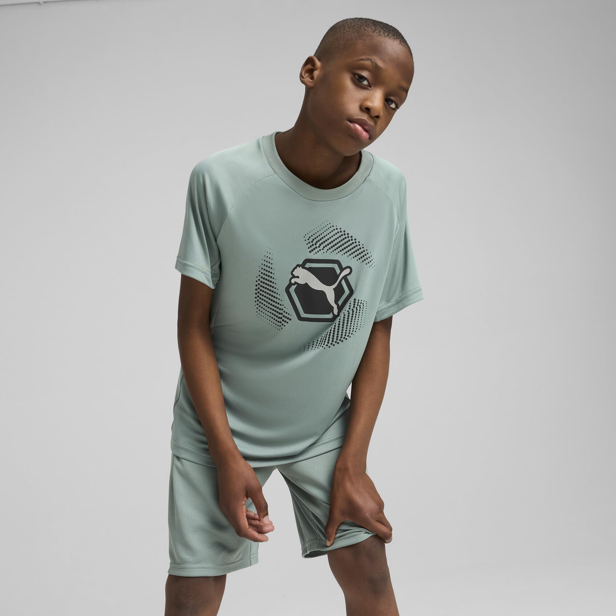 PUMA Active Sports Graphic Poly Tee B T-Shirts Garçon (Lot de 1)