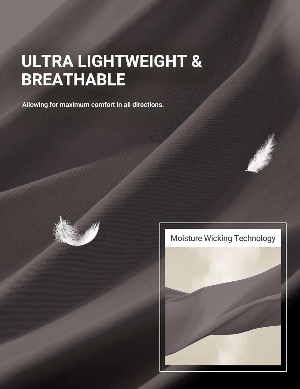 COOFANDY Men's Casual Golf Shorts 9" Lightweight Stretch Quick-Dry Shorts for Hiking Work with 4 Pockets - Image 6