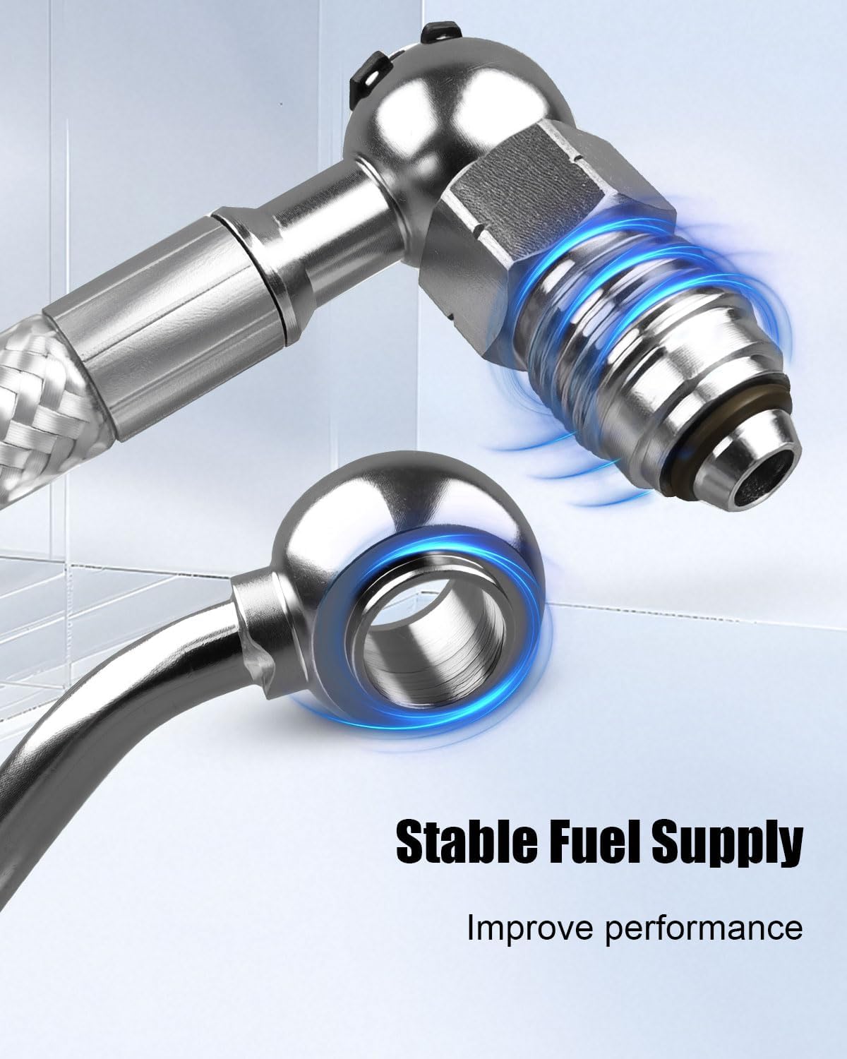 HDFL-005 Fuel Injection Lines Fit for Harley-Davidson 1996-1999 Electra Glide Road King Replace HDFL005