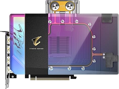 GIGABYTE AORUS GeForce RTX 5090 Xtreme WATERFORCE WB 32G Graphics Card, WATERFORCE Water Block Cooling System, 32GB 512-bit GDDR7, GV-N5090AORUSX WB-32GD Video Card