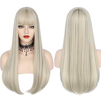 wigs with bangs amazon