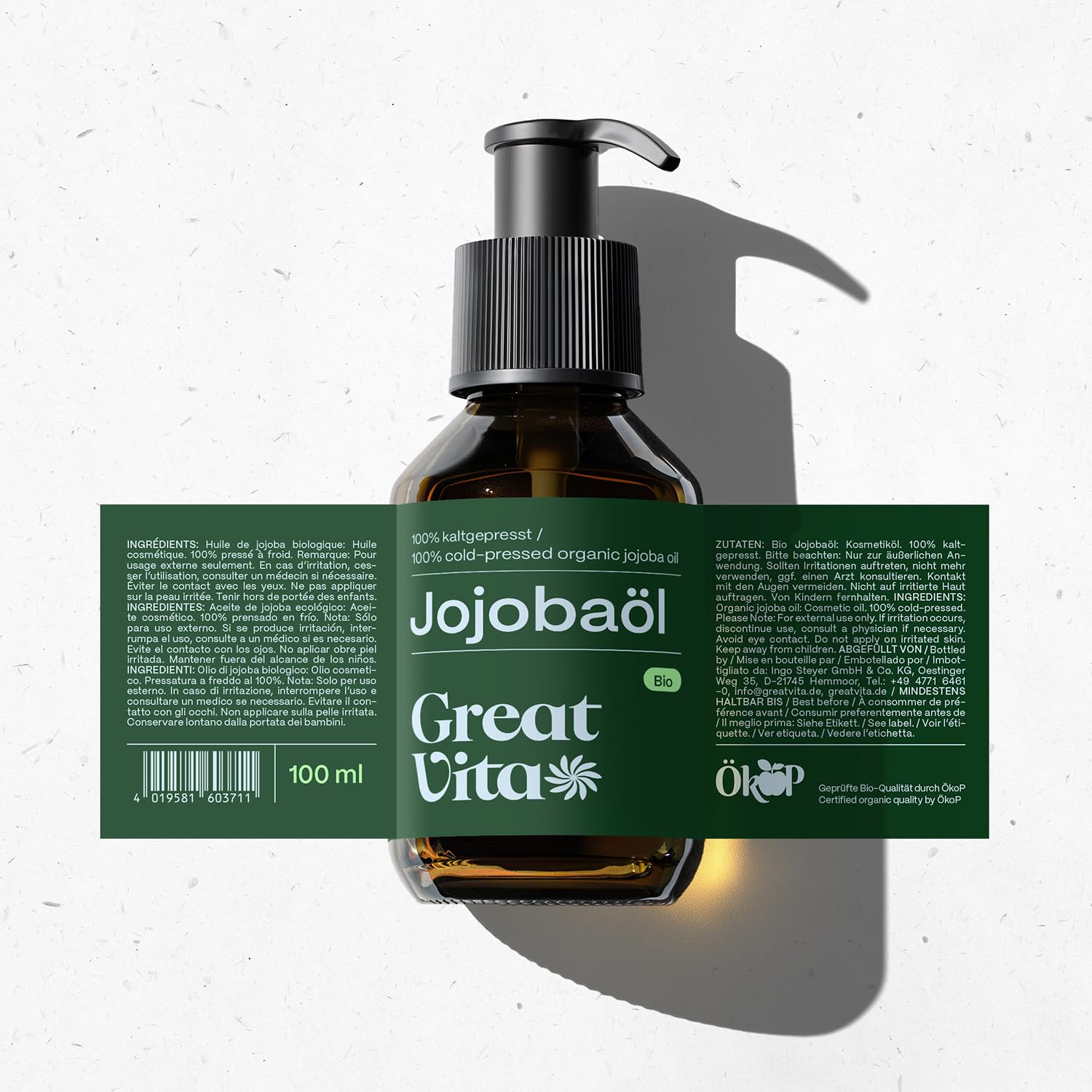 MeaVita Organic Jojoba Oil Gold – 100% czysty olej tłoczony na zimno, 1 opakowanie (1 x 100 ml)
