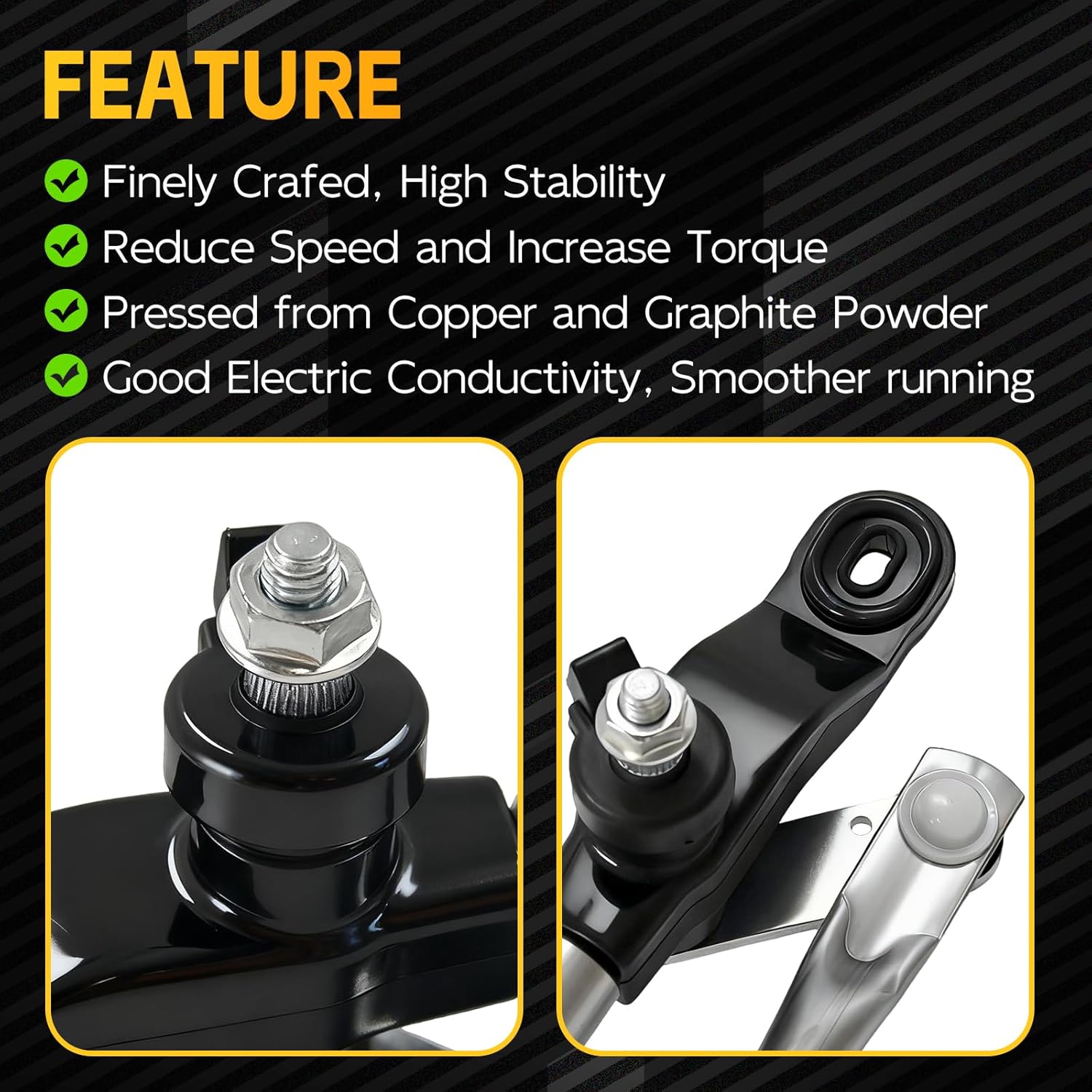 Front Windshield Wiper Linkage & Motor Assembly Compatible with 2007-2017 Jeep Wrangler, 2018 Jeep Wrangler JK 55077859AB 55077859AD