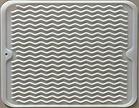 Vista 9 de Tapete de silicona para secado de platos para múltiples usos, fácil de limpiar, ecológico, tapete escurridor de platos resistente al calor