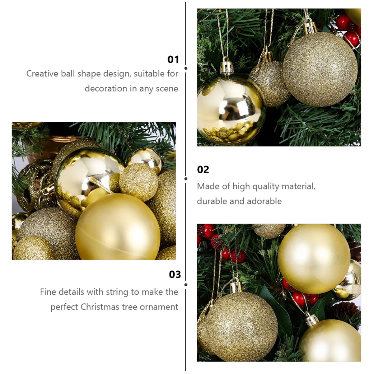 jojofuny 1 Decoración De Bolas Navideñas Bola De Navidad De Plastico Bolas De Navidad Adornos Azul Decoración del Árbol De Navidad Adornos De Bolas De Navidad El Plastico Familiar Guirnalda