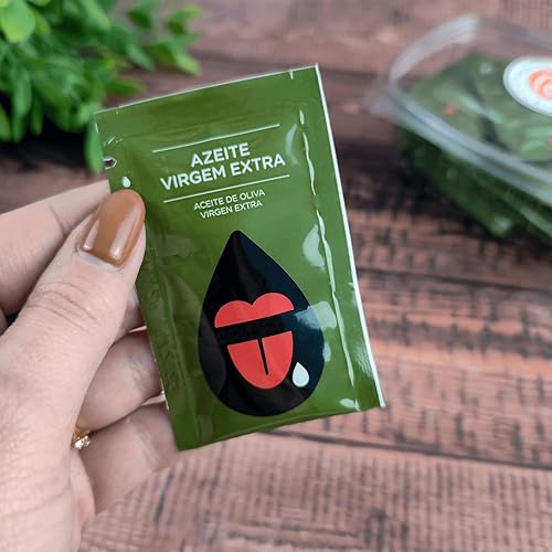 Miniatura 7 de Aceite de oliva virgen extra y vinagre, paquete de 28 (14 aceite de oliva y 14 vinagres) paquetes individuales para aderezo para ensaladas