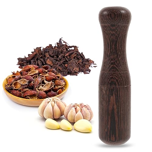 Juego de utensilios de cocina Triturador de alimentos Masher de madera hecho a mano Maja de madera Palillo de molienda de alimentos Herramienta de